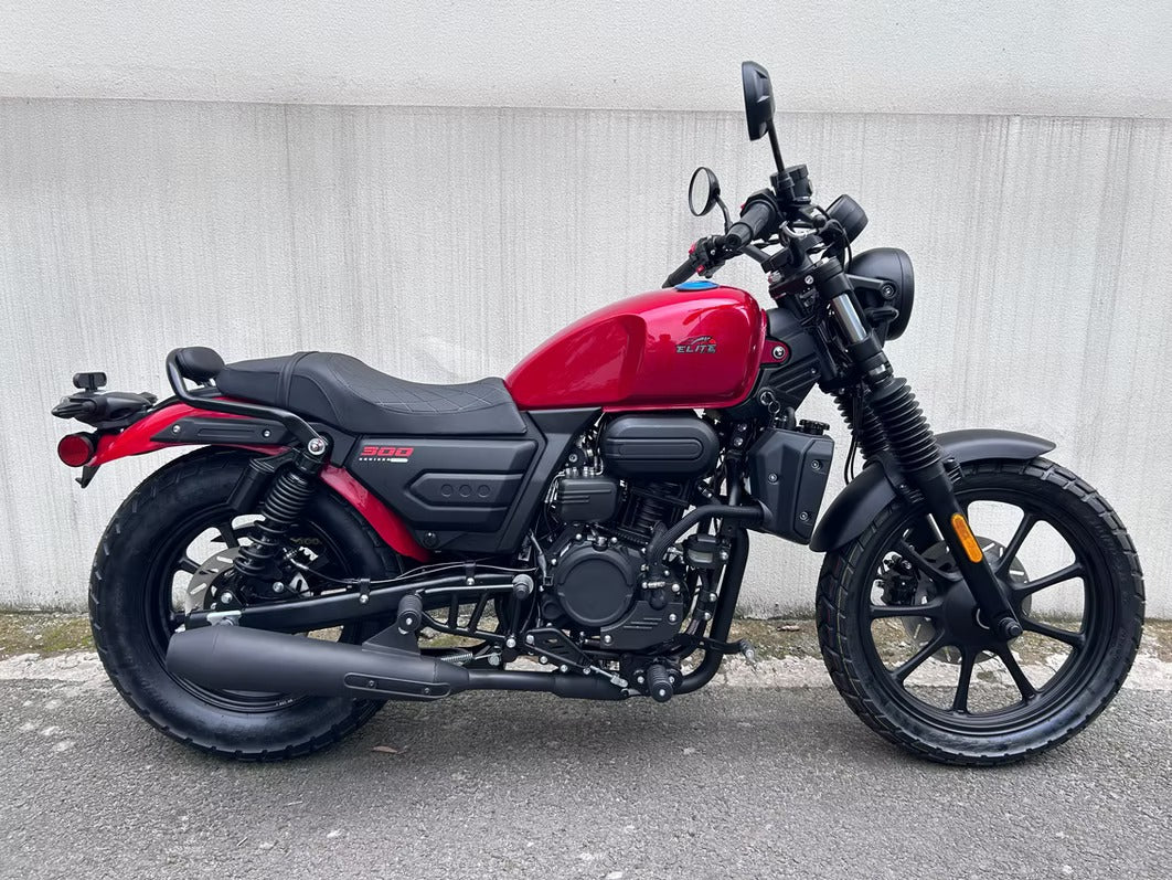 RPS Cruiser 300 EFI street bike in red color