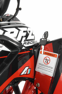 Vitacci Falcon X 119.7cc Youth ATV, Semi-Automatic with Reverse, Front and Rear Hydraulic Brakes, Electric Start, CDI Ignition, Air-Cooled 4-Stroke Engine, 8 Inch Wheels