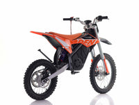 Apollo RFN Warrior SX-E2 Pro Max 17/14 48V Youth Electric Dirt Bike, 5000W Peak Motor, 48V 25Ah Samsung Lithium Battery, 3 Speed Modes up to 43 MPH, Hydraulic Disc Brakes
