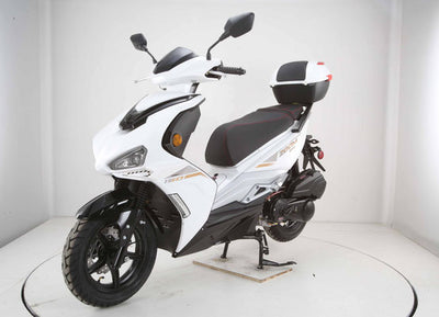 Vitacci Zoom 150 149.6cc Scooter, CVT Automatic, Electric Start, Locking Trunk, USB, 12-Inch Rims, 29-Inch Seat Height, CARB