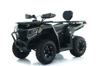 Apollo Cyber Roamer 250 EFI, 224cc Adult ATV, 4-Stroke, Oil Cooled, EFI, CVT Automatic with Reverse, Front & Rear Hydraulic Disc Brakes, Double Wishbone Front Suspension, Aluminum Wheels, LED Lighting, USB Port, Front & Rear Racks, 33" Seat Height