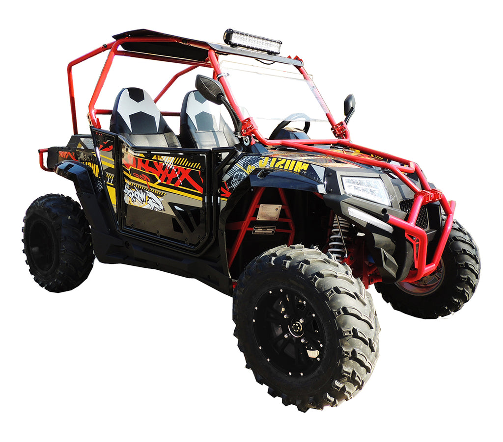 Vitacci Predator FX400 311cc 2-Seat UTV, Automatic CVT with Reverse, Shaft Drive 4x2, Full Suspension, Dual Hydraulic Disc Brakes, 25 Inch Off-Road Tires, Bucket Seats