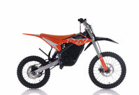 Apollo RFN Warrior SX-E2 Pro Max 17/14 48V Youth Electric Dirt Bike, 5000W Peak Motor, 48V 25Ah Samsung Lithium Battery, 3 Speed Modes up to 43 MPH, Hydraulic Disc Brakes