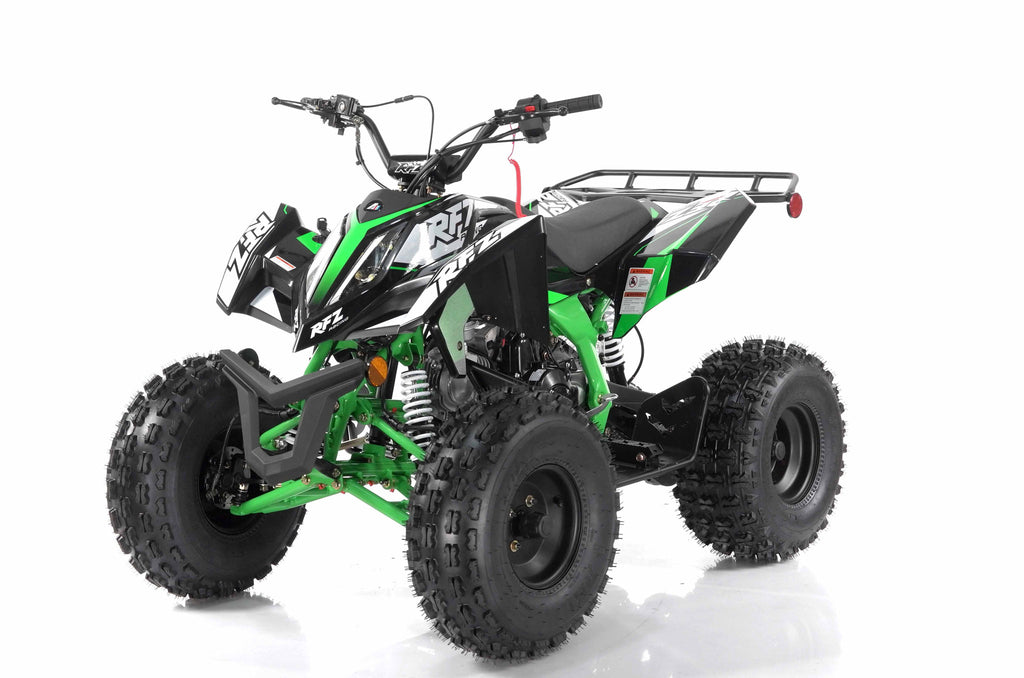 Vitacci Falcon X 119.7cc Youth ATV, Semi-Automatic with Reverse, Front and Rear Hydraulic Brakes, Electric Start, CDI Ignition, Air-Cooled 4-Stroke Engine, 8 Inch Wheels