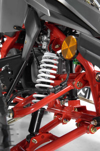 Vitacci Falcon X 119.7cc Youth ATV, Semi-Automatic with Reverse, Front and Rear Hydraulic Brakes, Electric Start, CDI Ignition, Air-Cooled 4-Stroke Engine, 8 Inch Wheels