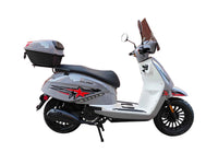 Vitacci Milano 150 150cc Scooter, CVT Automatic, Front Disc Rear Drum Brakes, 12-Inch Aluminum Wheels, Digital Speedometer, LED Lighting, USB Charger, Windshield, Rear Trunk