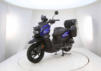 Vitacci Tank 200 Pro Deluxe,  Fuel Injected 168cc, 13 inch Rims, 31.5 inch seat height, Heavy Duty Saddle Bags and Luggage box, Electric Start, CARB