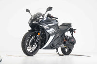 Vitacci Falcon 200 EFI 168cc Adult Street Bike, Electronic Fuel Injection, CVT Automatic, Front and Rear Disc Brakes, 17 Inch Front Wheel