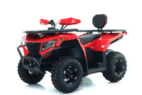 Apollo Cyber Roamer 250 EFI, 224cc Adult ATV, 4-Stroke, Oil Cooled, EFI, CVT Automatic with Reverse, Front & Rear Hydraulic Disc Brakes, Double Wishbone Front Suspension, Aluminum Wheels, LED Lighting, USB Port, Front & Rear Racks, 33" Seat Height