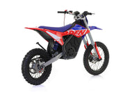 Apollo RFN Warrior Kids SX-E2 14/12 48V Kids Electric Dirt Bike, 1KW Motor, 48V 15Ah Lithium Battery, Hydraulic Disc Brakes, Steel Frame, Adjustable Seat Height, LED Display