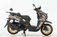 Vitacci Tank Pro Elite 200, (carb) Electric Start, Passenger seat with backrest,  Keyless start Automatic Trans, telescopic front forks, USB Port , Back Rest, Custom Alloy Style Rims