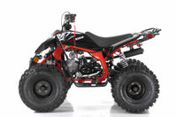 Vitacci Falcon X 119.7cc Youth ATV, Semi-Automatic with Reverse, Front and Rear Hydraulic Brakes, Electric Start, CDI Ignition, Air-Cooled 4-Stroke Engine, 8 Inch Wheels
