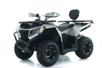 Apollo Cyber Roamer 250 EFI, 224cc Adult ATV, 4-Stroke, Oil Cooled, EFI, CVT Automatic with Reverse, Front & Rear Hydraulic Disc Brakes, Double Wishbone Front Suspension, Aluminum Wheels, LED Lighting, USB Port, Front & Rear Racks, 33" Seat Height