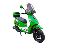 Vitacci Milano 150 150cc Scooter, CVT Automatic, Front Disc Rear Drum Brakes, 12-Inch Aluminum Wheels, Digital Speedometer, LED Lighting, USB Charger, Windshield, Rear Trunk