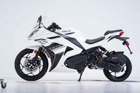 Vitacci Falcon 200 EFI 168cc Adult Street Bike, Electronic Fuel Injection, CVT Automatic, Front and Rear Disc Brakes, 17 Inch Front Wheel