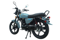 Vitacci Ostin 250, 229cc, Street legal, 4-Stroke, Air Cooled, Manual Transmission, Electric & Kick Start, Front Disc Rear Drum Brakes, Custom 18" Spoked Wheels, Dual Rear Shocks, 30.7" Seat Height