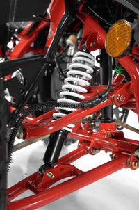 Vitacci Falcon X 119.7cc Youth ATV, Semi-Automatic with Reverse, Front and Rear Hydraulic Brakes, Electric Start, CDI Ignition, Air-Cooled 4-Stroke Engine, 8 Inch Wheels