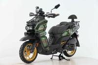 Vitacci Tank Pro Elite 200, (carb) Electric Start, Passenger seat with backrest,  Keyless start Automatic Trans, telescopic front forks, USB Port , Back Rest, Custom Alloy Style Rims