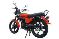 Vitacci Ostin 250, 229cc, Street legal, 4-Stroke, Air Cooled, Manual Transmission, Electric & Kick Start, Front Disc Rear Drum Brakes, Custom 18" Spoked Wheels, Dual Rear Shocks, 30.7" Seat Height