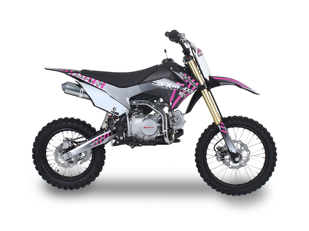 Ice Bear Whip 125 Pit/dirt Bike, Kick Start, 4 Speed Manual Trans, 14 inch front tire, 29.5 inch seat height, (Special Price 2022 Model)