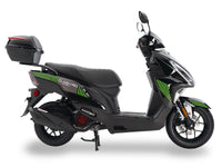 Ice Bear Clash PMZ150-2, GY6 Honda Clone engine, Electric and kick Start, Large 12 inch front Rim, Telescopic front forks, Locking  Trunk
