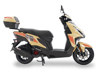 Ice Bear Clash PMZ150-2, GY6 Honda Clone engine, Electric and kick Start, Large 12 inch front Rim, Telescopic front forks, Locking  Trunk