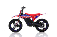 RFN Warrior Kids SX-E350, 36V Kids Electric Dirt Bike, 350W Motor, 36V 5Ah Lithium Battery, 3 Speed Modes up to 18.6 MPH, 140mm Front & Rear Disc Brakes, 14 Inch Alloy Wheels, Ages 4-8