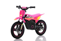 RFN Warrior Kids SX-E350, 36V Kids Electric Dirt Bike, 350W Motor, 36V 5Ah Lithium Battery, 3 Speed Modes up to 18.6 MPH, 140mm Front & Rear Disc Brakes, 14 Inch Alloy Wheels, Ages 4-8