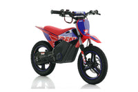 RFN Warrior Kids SX-E500, 36V Kids Electric Dirt Bike, 500W Motor, 36V 7.5Ah Lithium Battery, 3 Speed Modes up to 21.7 MPH, 140mm Front & Rear Oil Pump Disc Brakes, 14 Inch Alloy Wheels, Ages 4-8