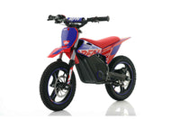 RFN Warrior Kids SX-E500, 36V Kids Electric Dirt Bike, 500W Motor, 36V 7.5Ah Lithium Battery, 3 Speed Modes up to 21.7 MPH, 140mm Front & Rear Oil Pump Disc Brakes, 14 Inch Alloy Wheels, Ages 4-8