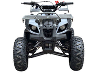 Vitacci Rider 9, 125cc Youth ATV, 4-Stroke, Air Cooled, Hand Shifter, Forward-Neutral-Reverse, Electric Start, Front Drum and Rear Disc Brakes, Double A-Arm Front Suspension, 8 inch Tires, Front and Rear Metal Racks, 27.5" Seat Height