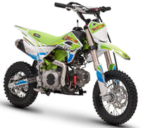 TrailMaster JHL SK110-ES 107cc Youth Dirt Bike, Fuel Injected, Semi-Automatic 4-Speed, Inverted Front Forks, 25 Inch Seat Height
