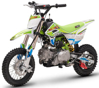 TrailMaster JHL SK110-ES 107cc Youth Dirt Bike, Fuel Injected, Semi-Automatic 4-Speed, Inverted Front Forks, 25 Inch Seat Height