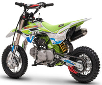 TrailMaster JHL SK110-ES 107cc Youth Dirt Bike, Fuel Injected, Semi-Automatic 4-Speed, Inverted Front Forks, 25 Inch Seat Height