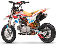 TrailMaster JHL SK110-ES 107cc Youth Dirt Bike, Fuel Injected, Semi-Automatic 4-Speed, Inverted Front Forks, 25 Inch Seat Height