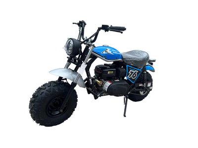 TrailMaster Hurricane 200 Pro 196cc Adult Mini Bike, Electric Start, Front and Rear Brakes, Headlight, 28.4-Inch Seat Height