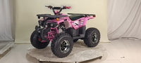 RPS DYNO 125cc Mid Size Youth ATV, Automatic with Reverse, Chrome Rims, Brush Guard, LED Head Lights, Electric Start