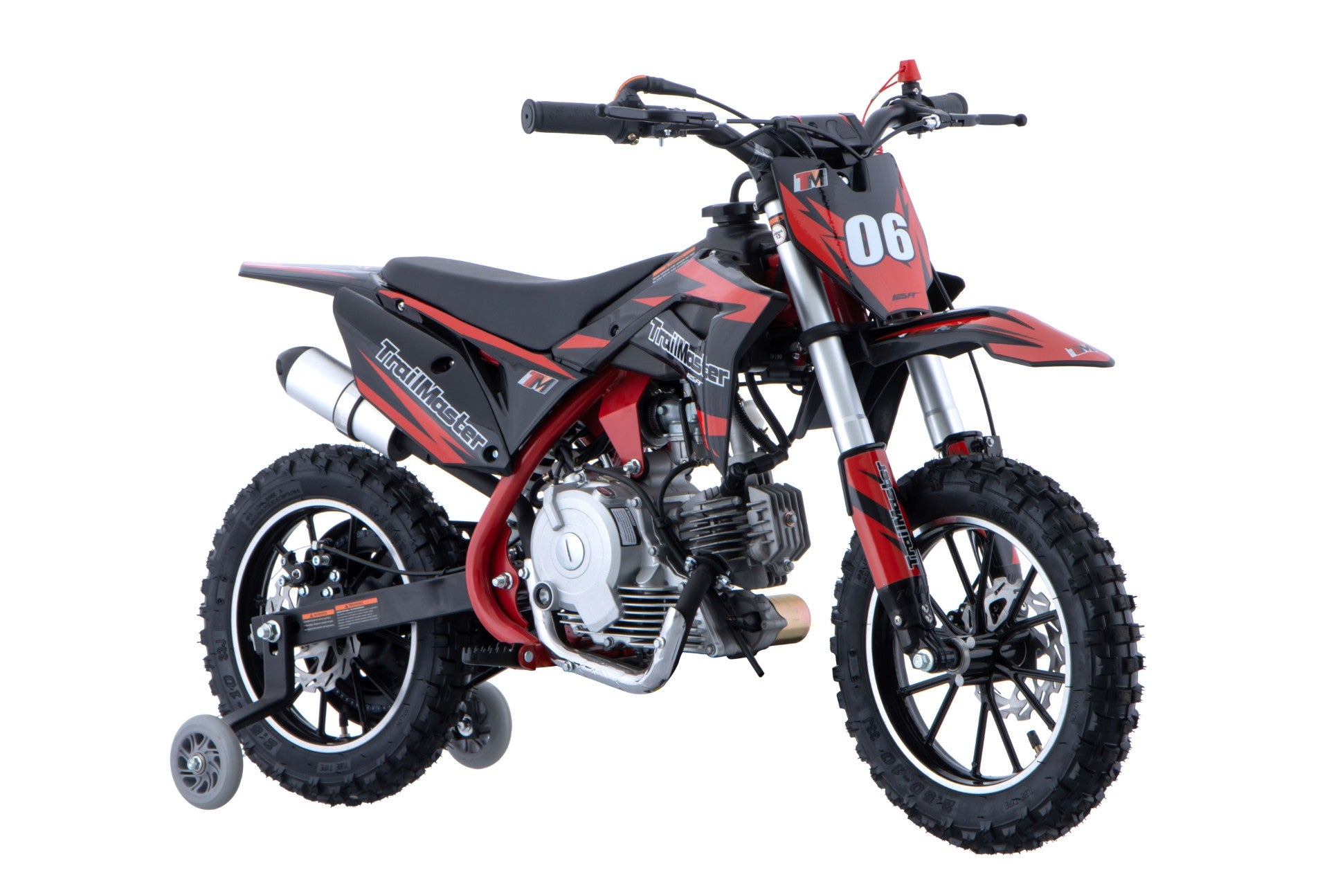 Trailmaster TM06, Kids Dirt Bike,  60cc,  4 Stroke, Removeable Training Wheels, Chain Guard , Automatic, Electric Start, 22.05