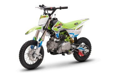 Trailmaster JHL MK110-ES, Bosch Fuel Injection, 14 Inch front tire, 29.55" seat height, Semi Auto 4 speed, Electric Start, Inverted Front Forks, Nitrogen Mono Shock Rear,