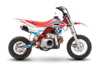 Trailmaster JHL PRO SK110E Dirt Bike, 107cc, Bosch Fuel Injection, Electric Start, Fully Automatic, 12 inch front rim, 25 inch seat