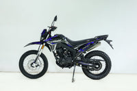 TrailMaster RMX250 223cc Adult Dual Sport Dirt Bike, Haojue Balance Shaft Engine, 5-Speed Manual, Electric and Kick Start, Inverted Front Forks, 19/17-Inch Wheels, LED Headlight
