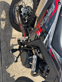 TrailMaster RMX250 223cc Adult Dual Sport Dirt Bike, Haojue Balance Shaft Engine, 5-Speed Manual, Electric and Kick Start, Inverted Front Forks, 19/17-Inch Wheels, LED Headlight