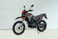 TrailMaster RMX250 223cc Adult Dual Sport Dirt Bike, Haojue Balance Shaft Engine, 5-Speed Manual, Electric and Kick Start, Inverted Front Forks, 19/17-Inch Wheels, LED Headlight