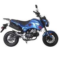 Tao Hellcat 125 124cc Adult Street Bike, 4 Speed Manual, Electric Start, Telescoping Front Forks, Front & Rear Disc Brakes, 12 Inch Alloy Wheels, Full Light Package