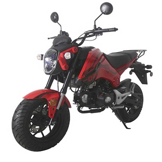 Tao Hellcat 125 124cc Adult Street Bike, 4 Speed Manual, Electric Start, Telescoping Front Forks, Front & Rear Disc Brakes, 12 Inch Alloy Wheels, Full Light Package