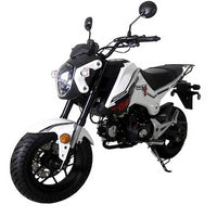 Tao Hellcat 125 124cc Adult Street Bike, 4 Speed Manual, Electric Start, Telescoping Front Forks, Front & Rear Disc Brakes, 12 Inch Alloy Wheels, Full Light Package