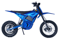 Viscena Viper, 48V Electric Dirt Bike, 3000W Peak Power, 21Ah Lithium-Ion Battery, 3 Speed Modes, Hydraulic Disc Brakes, Front and Rear Hydraulic Suspension, Headlight, Horn, 420 Chain, 14" Front 12" Rear Wheels, 28" Seat Height