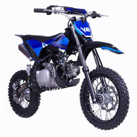 Vitacci DB V6 125cc Youth Dirt/Pit Bike 4 Speed Semi Automatic, Kick Start 29.6 inch Seta height, 14 inch front tire