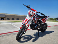RPS 110CC Dirt Bike Off Road, dual disc brakes, 30-inch seat height, 14-inch front tire