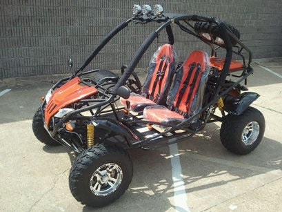 Yamobuggy SLGR 169cc Deluxe Go Kart, Single-cylinder, 4-stroke, horizontal type, air-cooled.